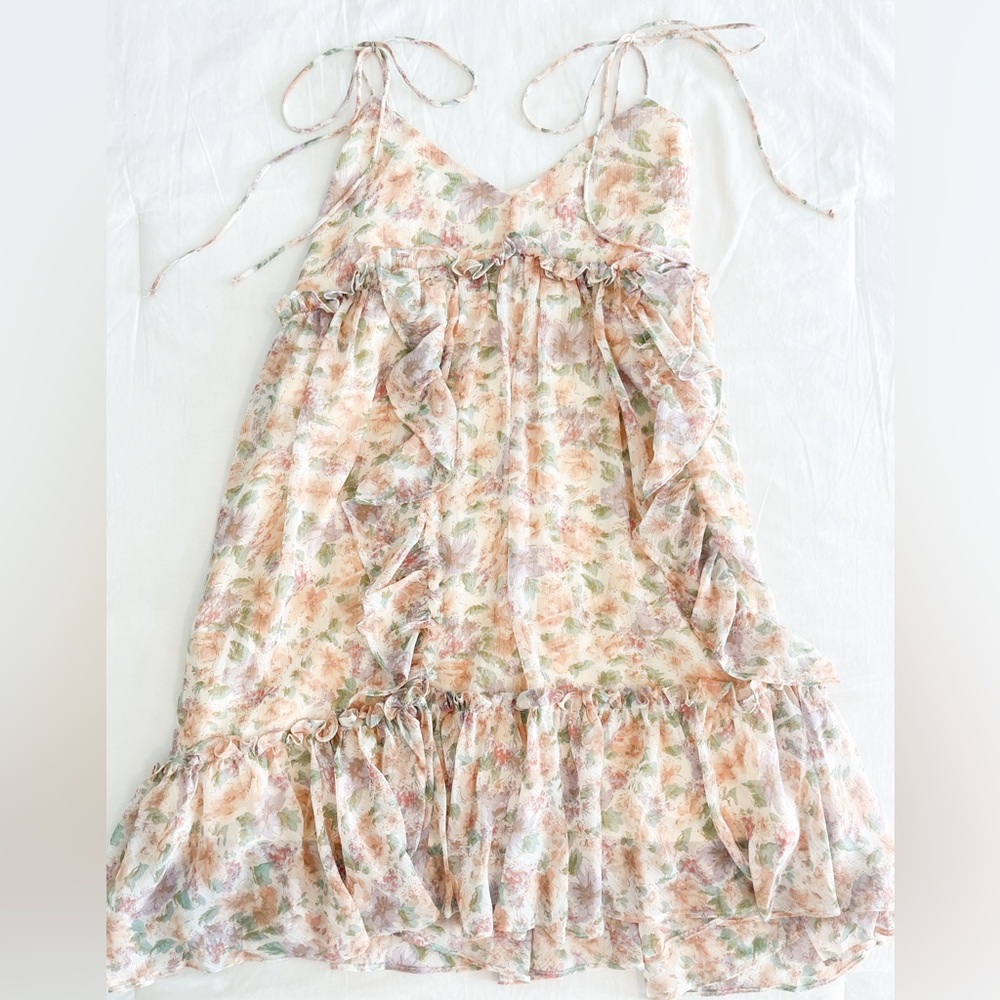 Floral Pastel Ruffle Sundress
